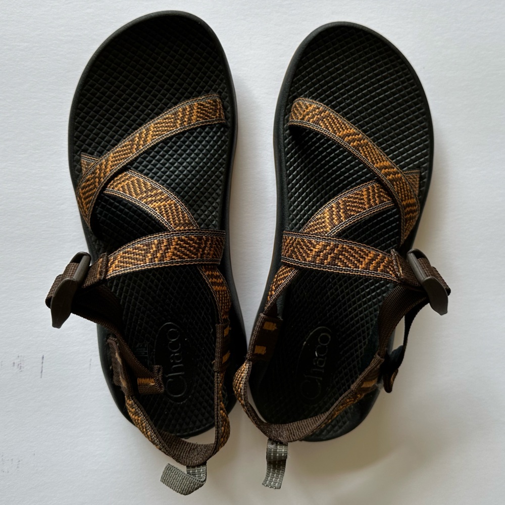 ⚡️Chaco NEW Women’s Size 6 Orange and Brown Z Straps EcoTread Adjustable Strap